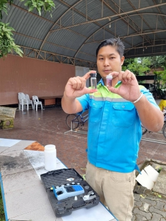 ไฟล์แนบ การประปาส่วนภูมิภาคสาขาไชยา ตรวจสอบคุณภาพน้ำประปาบริเวณหน้าสถานีรถไฟท่าชนะ  เพื่อควบคุมคุณภาพน้ำประปาให้เป็นไปตามแผน WSP และเป็นไปตามเกณฑ์มาตรฐานของ กปภ.