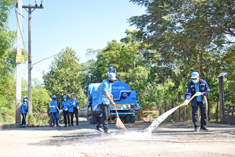 ไฟล์แนบ การประปาส่วนภูมิภาค (กปภ.) สาขาอุบลราชธานี ร่วมโครงการ ๕ส. ทำความสะอาดหลังน้ำลด  ฟื้นฟูพื้นที่ประสบอุทกภัยจังหวัดอุบลราชธานี ณ วัดพระหฤทัย บ้านทัพไทย ตำบลแจระแม อำเภอเมือง