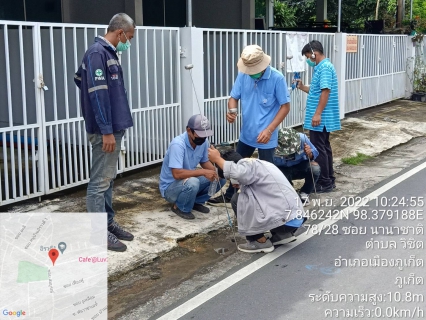 ไฟล์แนบ กปภ.สาขาภูเก็ต  ร่วมกับบริษัท เอเชีย อินฟราสตรักเชอร์ แมเนจเม้นท์ (ประเทศไทย) จำกัด (โครงการจัดการลดน้ำสูญเสีย) ลงพื้นที่สำรวจหาท่อแตกท่อรั่วเชิงรุก (ALC) บริเวณพื้นที่ DMA 07 โซนศักดิเดช ตั้งแต่แยกวงเวียนเมืองทอง ถึงซอยนานาชาติ