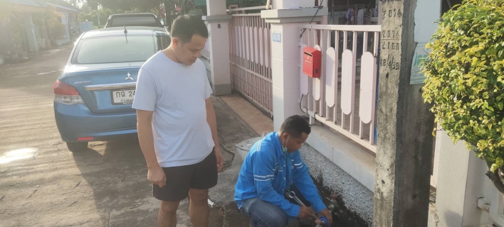 ไฟล์แนบ เติมความประทับใจให้ลูกค้า กปภ.สาขากำแพงเพชร ส่ง Mr.ทันใจ ตรวจสอบมาตรวัดน้ำรั่ว