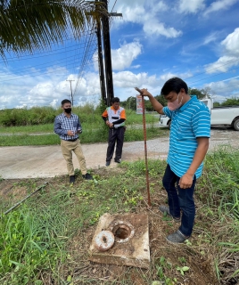 ไฟล์แนบ การประปาส่วนภูมิภาคสาขาขลุง ลงพื้นที่ทำ Step test สำรวจหาท่อแตก-รั่วเชิงรุก ครั้งที่ 6 บริเวณตำบลบ่อ และตำบลวันยาว 