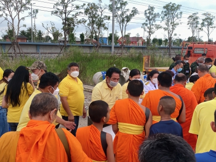 ไฟล์แนบ กปภ.สาขากุยบุรี ร่วมพิธีทำบุญตักบาตรถวายเป็นเป็นพระราชกุศลเนื่องในวันคล้ายวันพระบรมราชสมภพ พระบาทสมเด็จพระบรมชนกาธิเบศร มหาภูมิพลอดุลยเดชมหาราช บรมนาถบพิตร วันชาติ และวันพ่อแห่งชาติ ประจำปี 2565 
