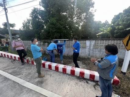 ไฟล์แนบ กปภ.สาขาสมุทรสงคราม ร่วมกับ กองระบบจำหน่าย กปภ.ข.3 ตรวจสอบประสิทธิภาพของมิเตอร์จุดรับน้ำจาก กปภ.สาขาราชบุรี บริเวณบ้านปราโมทย์