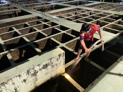 ไฟล์แนบ กปภ.สาขาระนอง ดำเนินการตามแผน ล้างถังตกตะกอนโรงกรองน้ำหาดส้มแป้น