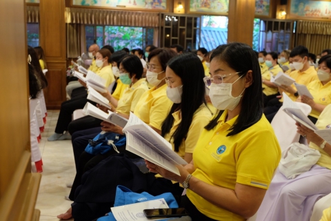 ไฟล์แนบ กปภ.สาขารังสิต(พ) ร่วมพิธีเจริญพระพุทธมนต์ เพื่อถวายพระพรแด่สมเด็จพระเจ้าลูกเธอ เจ้าฟ้าพัชรกิติยาภา นเรนทิราเทพยวดี กรมหลวงราชสาริณีสิริพัชร มหาวัชรราชธิดา