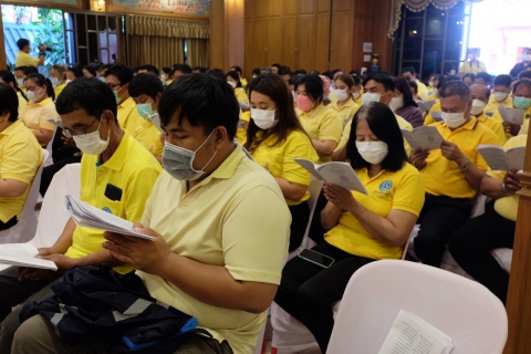 ไฟล์แนบ กปภ.สาขารังสิต(พ) ร่วมพิธีเจริญพระพุทธมนต์ เพื่อถวายพระพรแด่สมเด็จพระเจ้าลูกเธอ เจ้าฟ้าพัชรกิติยาภา นเรนทิราเทพยวดี กรมหลวงราชสาริณีสิริพัชร มหาวัชรราชธิดา