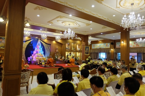 ไฟล์แนบ กปภ.สาขารังสิต(พ) ร่วมพิธีเจริญพระพุทธมนต์ เพื่อถวายพระพรแด่สมเด็จพระเจ้าลูกเธอ เจ้าฟ้าพัชรกิติยาภา นเรนทิราเทพยวดี กรมหลวงราชสาริณีสิริพัชร มหาวัชรราชธิดา