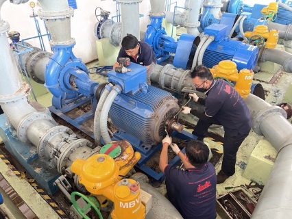 ไฟล์แนบ กปภ.สาขาสมุทรสงคราม บำรุงรักษาหม้อแปลงไฟฟ้าและเครื่องสูบน้ำทุกสถานี เพื่อเตรียมความพร้อมให้บริการน้ำประปาอย่างต่อเนื่องในช่วงเทศกาลปีใหม่ 