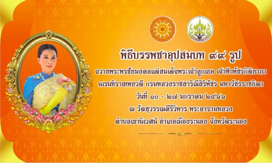 ไฟล์แนบ กปภ.สาขาระนอง ร่วมสนับสนุนน้ำดื่ม โครงการบรรพชาอุปสมบท 99 รูป ถวายพระพรชัยมงคลแด่สมเด็จพระเจ้าลูกเธอ เจ้าฟ้าพัชรกิติยาภา นเรนทิราเทพยวดี กรมหลวงราชสาริณีสิริพัชร มหาวัชรราชธิดา   
