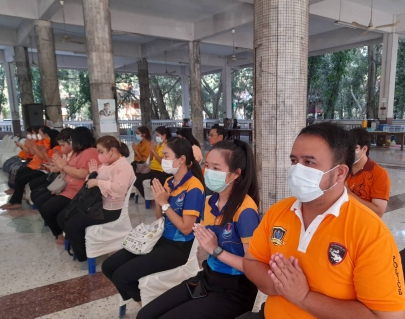 ไฟล์แนบ กปภ.สาขาสุพรรณบุรีเข้าร่วมพิธีเจริญพระพุทธมนต์ เจริญจิตตภาวนา เพื่อถวายพระพรชัยมงคลแด่ สมเด็จพระเจ้าลูกเธอ เจ้าฟ้าพัชรกิติยาภา นเรนทิราเทพยวดี กรมหลวงราชสาริณีสิริพัชร มหาวัชรราชธิดา