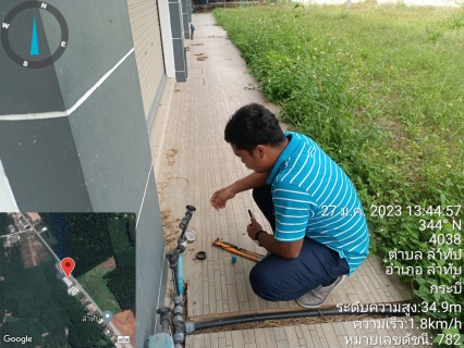 ไฟล์แนบ การประปาส่วนภูมิภาคสาขาคลองท่อมลงพื้นที่&#8203;เพื่อดำเนินการตรวจวัดแรงดันน้ำ บริเวณพื้นที่ตำบลลำทับ อำเภอลำทับ จังหวัดกระบี่