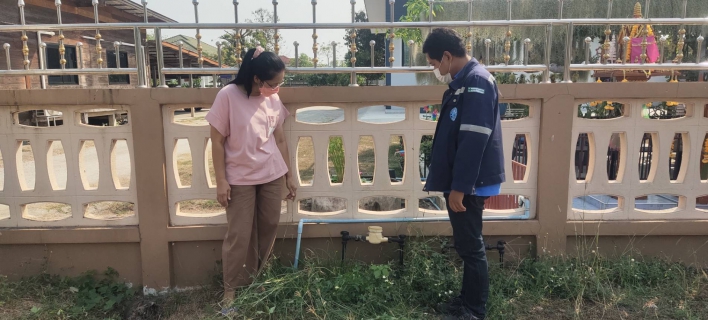 ไฟล์แนบ ให้ Mr.ประปาดูแลคุณ !  กปภ.สาขากำแพงเพชร ส่งม้าเร็ว ตรวจสอบน้ำหยด