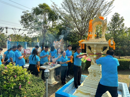 ไฟล์แนบ การประปาส่วนภูมิภาคสาขากบินทร์บุรี  จัดพิธีสักการะบูชาพระแม่ธรณี ศาลพระภูมิเจ้าที่และสิ่งศักดิ์สิทธิ์ เนื่องในโอกาสวันคล้ายวันสถาปนา กปภ.ครบรอบ 44 ปี 