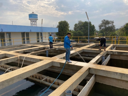 ไฟล์แนบ กปภ.สาขากาญจนบุรี ล้างถังตกตะกอนโรงกรองน้ำ ประจำเดือน กุมภาพันธ์ 2566
