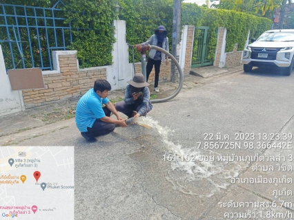 ไฟล์แนบ กปภ.สาขาภูเก็ต ดำเนินการระบายตะกอนและตรวจสอบคุณภาพน้ำประปา หมู่บ้านภูเก็ตวิลล่า 3