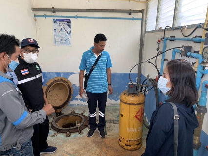 ไฟล์แนบ การประปาส่วนภูมิภาคสาขาอ่าวลึก ร่วมกับกองระบบผลิตและควบคุมคุณภาพน้ำ กปภ.เขต 4 เจ้าหน้าที่จากสำนักงานสาธารณสุขจังหวัดกระบี่ เข้าตรวจสอบระบบการผลิตน้ำประปา ณ สถานีผลิตน้ำปลายพระยา ตำบลปลายพระยา อำเภอปลายพระยา จังหวัดกระบี่