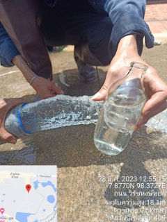 ไฟล์แนบ กปภ.สาขาภูเก็ต ดำเนินการระบายตะกอน ตรวจสอบคุณภาพน้ำ และวัดแรงดันน้ำประปาในพื้นที่ หมู่บ้านเสริมทรัพย์ และหมู่บ้านอนุภาษนาคา