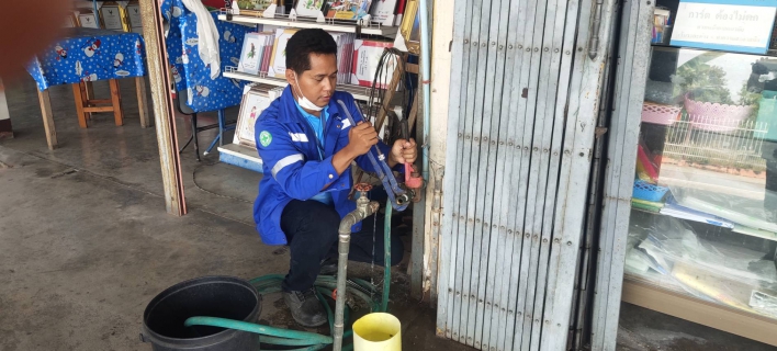 ไฟล์แนบ #ให้มิสเตอร์ประปาดูแลคุณ  ประตูน้ำชำรุดปิดไม่สนิท ! แก้ไขทันที ลูกค้าประทับใจ " เยี่ยม " 