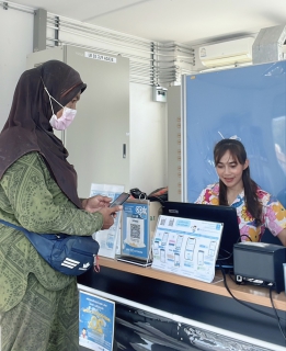 ไฟล์แนบ กปภ.สาขาภูเก็ต ลงพื้นที่รับชำระค่าน้ำประปานอกสถานที่ครั้งที่ 1 ประจำเดือน เมษายน 2566 ณ สถานีผลิตน้ำบ้านบางโจ 