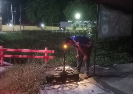 ไฟล์แนบ การประปาส่วนภูมิภาคสาขาบ้านนาสาร ลงพื้นที่หน่วยบริการอำเภอเวียงสระ จ.สุราษฎร์ธานี ออกค้นหาท่อแตก - ท่อรั่ว DMA 01-03 ตามแผนประจำเดือน เมษายน 2566 