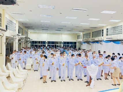 ไฟล์แนบ การประปาส่วนภูมิภาค (กปภ.) สาขาอรัญประเทศ ร่วมพิธีถวายเครื่องราชสักการะและวางพานพุ่ม และพิธีจุดเทียนถวายพระพรชัยมงคล เนื่องในโอกาสมหามงคลเฉลิมพระชนมพรรษา 12 สิงหาคม 2566 ณ หอประชุมอำเภออรัญประเทศ จังหวัดสระแก้ว