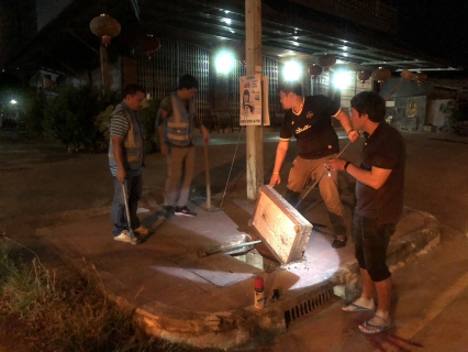 ไฟล์แนบ การประปาส่วนภูมิภาคสาขาหลังสวน ลงพื้นที่ทำ Step Test พร้อมเดินสำรวจหาท่อแตกรั่ว 