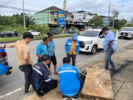 ไฟล์แนบ กปภ.สาขากระบี่ ดำเนินงานตามแผนบริหารจัดการน้ำสูญเสียเชิงรุก เดินหน้าลงพื้นที่จ่ายน้ำ ตำบลอ่าวนาง อำเภอเมือง จังหวัดกระบี่ เดินเท้าหาท่อแตกรั่ว พร้อมซ่อมปิดจุด เพื่อลดการเกิดน้ำสูญเสีย 