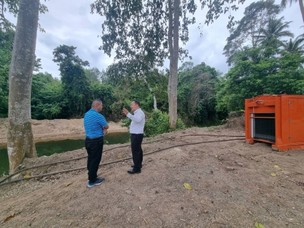 ไฟล์แนบ ผจก.กปภ.สาขาบางสะพาน  ต้อนรับนายไพฑูรย์ เก่งการช่าง ผอ.สนทช.ภาค 2 ลงพื้นที่ดูแหล่งน้ำดิบอ่างเก็บน้ำช้างแรกและจุดติดตั้งเครื่องสูบน้ำระยะไกล จาก ปภ.เขต 4 ประจวบคีรีขันธ์ เพื่อแก้ไขปัญหาขาดแคลนน้ำดิบ(ภัยแล้ง)