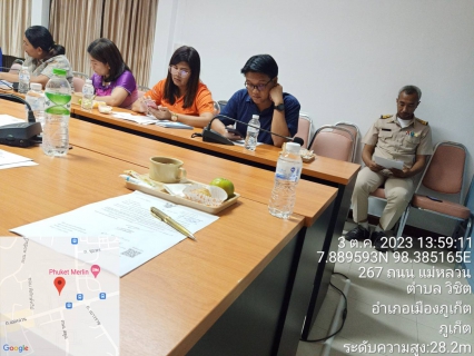 ไฟล์แนบ กปภ.สาขาภูเก็ต เข้าร่วมประชุมหัวหน้าส่วนราชการอำเภอเมืองภูเก็ต ครั้งที่ 10/2566 ประจำเดือน ตุลาคม 2566