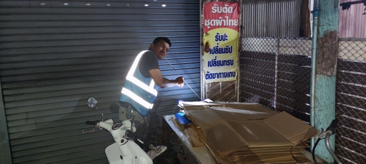 ไฟล์แนบ การประปาส่วนภูมิภาคสาขาหลังสวน ลงพื้นที่ทำ Step Test พร้อมเดินสำรวจหาท่อแตกรั่ว 