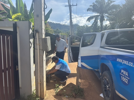 ไฟล์แนบ การประปาส่วนภูมิภาคสาขากระบี่ ดำเนินการตามแผนงานบริการและควบคุมน้ำสูญเสีย ตรวจสอบแรงดันน้ำ