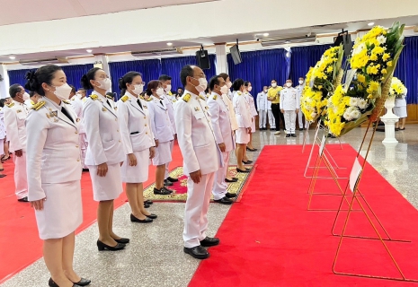 ไฟล์แนบ การประปาส่วนภูมิภาคสาขาปทุมธานี ร่วมพิธีทำบุญตักบาตรถวายพระราชกุศล และร่วมพิธีวางพวงมาลาเพื่อน้อมรำลึก เนื่องในวันนวมินทรมหาราช 13 ตุลาคม 2566