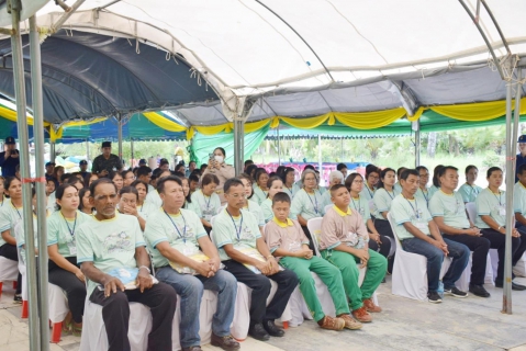ไฟล์แนบ การประปาส่วนภูมิภาคสาขาระโนด ร่วมพิธีเปิดการฝึกอบรม โครงการ โคก หนอง นา  พร้อมมอบน้ำดื่มตราสัญลักษณ์ กปภ.
