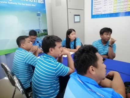 ไฟล์แนบ การประปาส่วนภูมิภาคสาขาท่าแซะ เข้าร่วมประชุมและรับฟังนโยบายการทำงาน ผ่านระบบ Video Conference