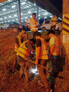 ไฟล์แนบ การประปาส่วนภูมิภาคสาขาอ่าวลึก ลงพื้นที่ทำ Step Test ออกสำรวจค้นหาท่อแตก  รั่ว
