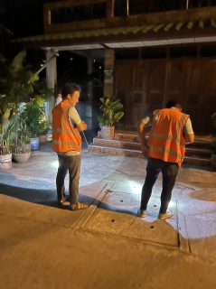 ไฟล์แนบ ร่วมด้วยช่วยกันลดน้ำสูญเสีย กปภ.สาขากำแพงเพชร ออกสำรวจหาท่อแตกรั่ว