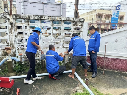 ไฟล์แนบ การประปาส่วนภูมิภาคสาขาสงขลา ออกปฏิบัติการตรวจสอบสภาพมาตรวัดน้ำและทำการถอดล้างทำความสะอาด T-Strainer (อุปกรณ์ดักกรวดทราย) หน้ามาตรวัดน้ำ ลูกค้ารายใหญ่  