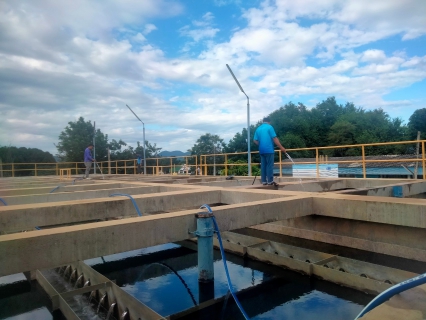ไฟล์แนบ กปภ.สาขากาญจนบุรี ล้างถังตกตะกอนโรงกรองน้ำ ประจำเดือน พฤศจิกายน 2566 