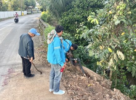 ไฟล์แนบ กปภ.สาขาขลุง เดินหน้าลดน้ำสูญเสีย ออกสำรวจหาท่อรั่วในพื้นที่ตามแผน ค้นหาท่อแตก/รั่วต่อเนื่อง MM05 สถานีผลิตน้ำพลิ้ว จ่ายพื้นที่บางสระเก้า บริเวณ ม.2,3,4,5 ต.บางสระเก้า อ.แหลมสิงห์ จ.จันทบุรี