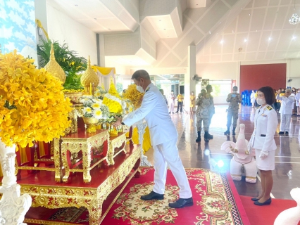 ไฟล์แนบ กปภ.สาขาขลุง เข้าร่วมพิธีทำบุญถวายพระราชกุศล และพิธีถวายเครื่องราชสักการะพร้อมวางพานพุ่ม เนื่องในกิจกรรมวันคล้ายวันพระบรมราชสมภพ พระบาทสมเด็จพระบรมชนกาธิเบศรมหาภูมิพลอดุลยเดชมหาราช บรมนาถบพิตร วันชาติ และวันพ่อแห่งชาติ 5 ธันวาคม 2566