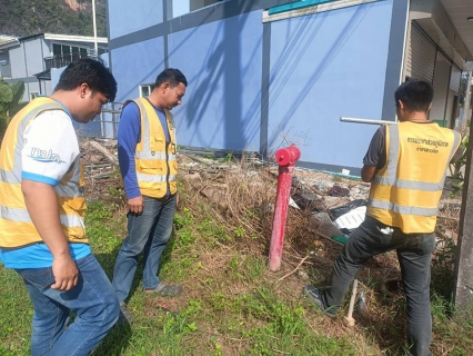 ไฟล์แนบ การประปาส่วนภูมิภาคสาขาอ่าวลึก ลงพื้นที่ออกสำรวจค้นหาท่อแตก  รั่ว
