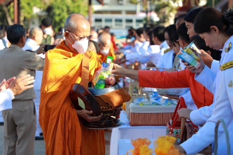 ไฟล์แนบ กปภ.สาขาขอนแก่น (พ) ร่วมพิธีทำบุญตักบาตรถวายพระกุศล พิธีเจริญพระพุทธมนต์ถวายพระพรชัยมงคลแด่สมเด็จพระเจ้าลูกเธอ เจ้าฟ้าสิริวัณณวรี นารีรัตนราชกัญญาเนื่องในวันคล้ายประสูติ 8 มกราคม 2567 