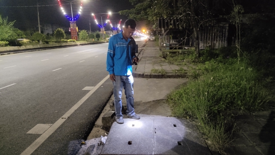 ไฟล์แนบ กปภ.สาขาปากพนัง ลงพื้นที่เดินสำรวจหาท่อแตก/ท่อรั่ว จากการทำ step test  ตามแผนลดน้ำสูญเสีย บริเวณพื้นที่ถนนวารีสวัสดิ์ และถนนสระแก้ว ต.ปากพนังฝั่งตะวันตก  อ.ปากพนัง จ.นครศรีธรรมราช 