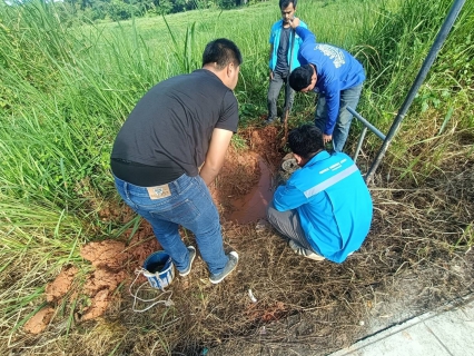 ไฟล์แนบ การประปาส่วนภูมิภาคสาขาอ่าวลึก ลงพื้นที่ออกสำรวจค้นหาท่อแตก  รั่ว