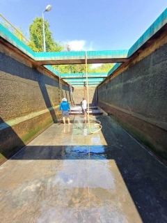 ไฟล์แนบ การประปาส่วนภูมิภาคสาขาตราด ดำเนินการล้างถังตกตะกอน ณ โรงกรองน้ำปลายคลอง 1