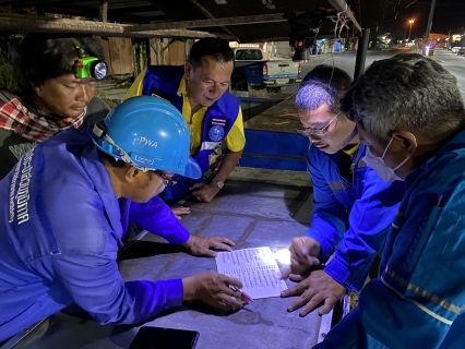 ไฟล์แนบ การประปาส่วนภูมิสาขาจันดี ลงพื้นที่เดินสำรวจหาท่อแตก-ท่อรั่ว
