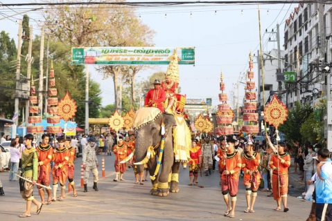 ไฟล์แนบ  กปภ.สาขากำแพงเพชร สนับสนุนน้ำดื่ม กปภ.ในพิธีเปิดงานประเพณีนบพระ - เล่นเพลง และงานกาชาดจังหวัดกำแพงเพชร ประจำปี 2567 