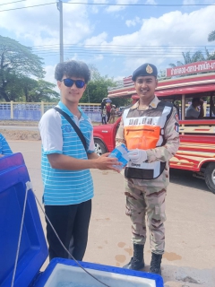ไฟล์แนบ กปภ.สาขาระนอง ร่วมพิธีเปิดถนนโครงการจัดรูปที่ดินเพื่อพัฒนาพื้นที่ และสนับสนุนบรรจุขวดตราสัญลักษณ์ กปภ.