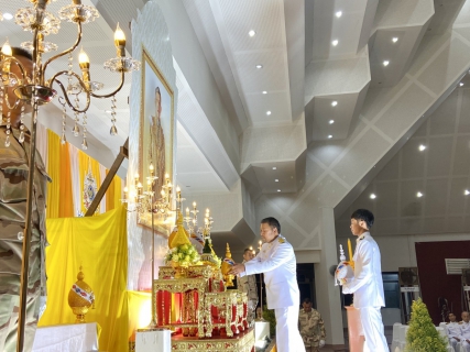 ไฟล์แนบ กปภ.สาขาขลุง เข้าร่วมพิธีถวายเครื่องราชสักการะพร้อมวางพานพุ่ม และพิธีจุดเทียนถวายพระพรชัยมงคล ในกิจกรรมเฉลิมพระเกียรติพระบาทสมเด็จพระเจ้าอยู่หัวฯ เนื่องในโอกาสพระราชพิธีมหามงคลเฉลิมพระชนมพรรษา 6 รอบ 28 กรกฎาคม 2567