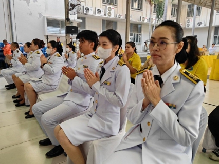 ไฟล์แนบ กปภ.สาขาสมุทรสาคร (พ) เข้าร่วมพิธีเจริญพระพุทธมนต์และพิธีทำบุญตักบาตรถวายพระราชกุศล และพิธีทางศาสนามหามงคลถวายพระราชกุศล